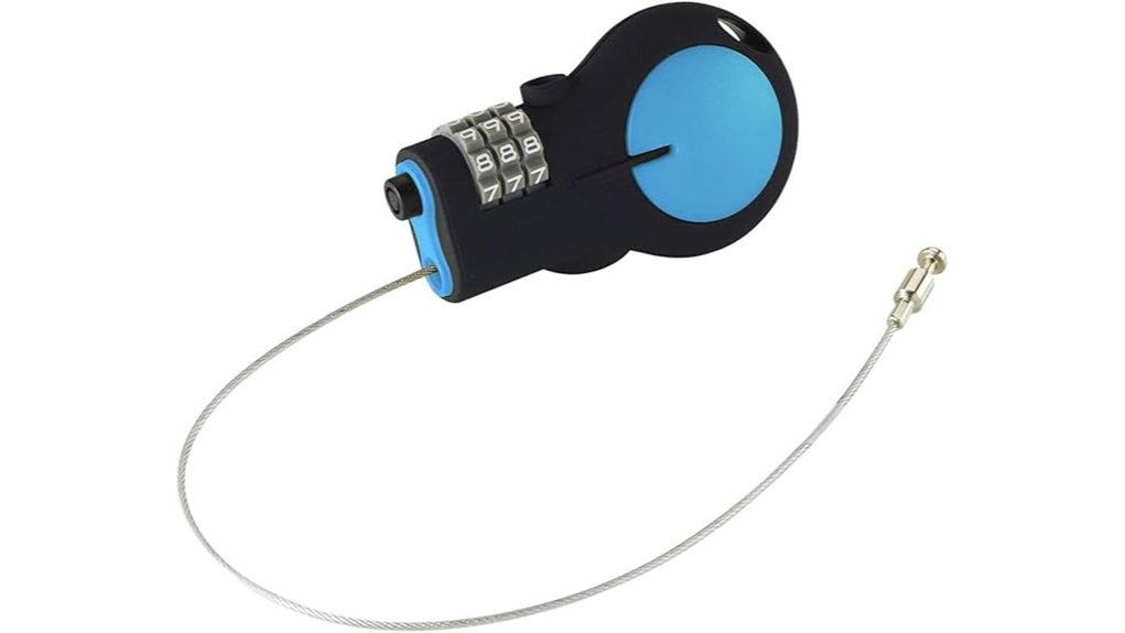 tsa retractable cable padlock