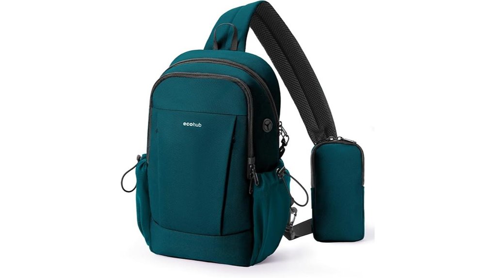 turquoise ecohub anti theft rfid sling