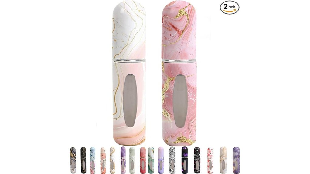 two 5ml refillable sprays