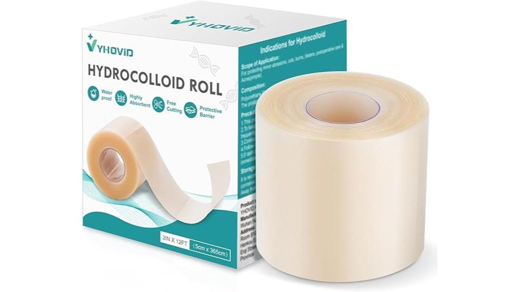 two inch twelve foot hydrocolloid roll