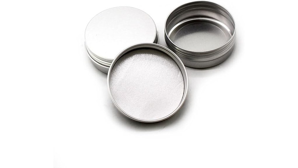 two pack aluminum travel tins