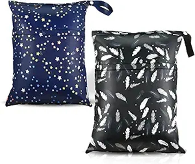 two pack baby wet dry bags