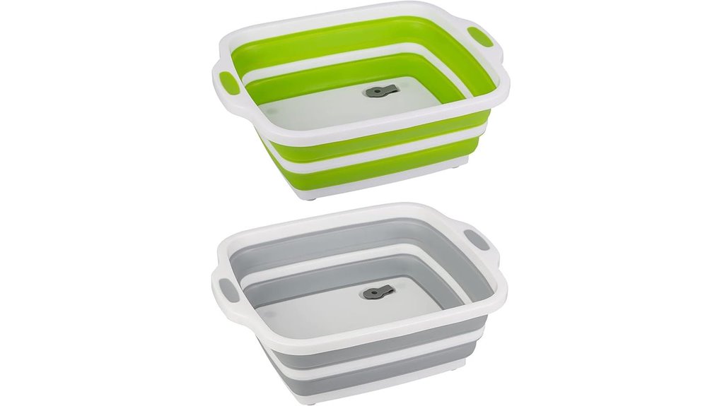 two pack collapsible colander cuttingboards