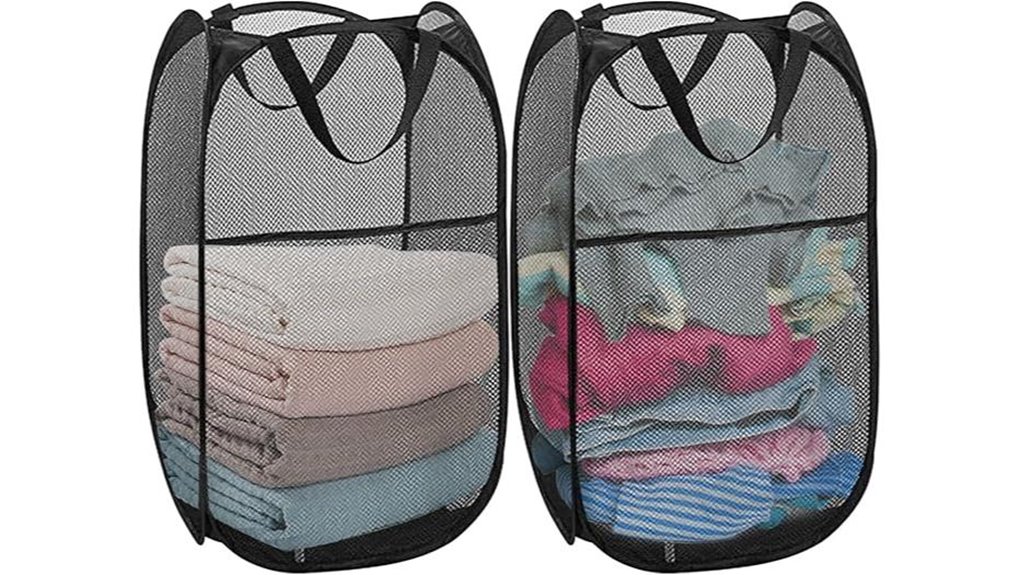 two pack collapsible mesh hampers