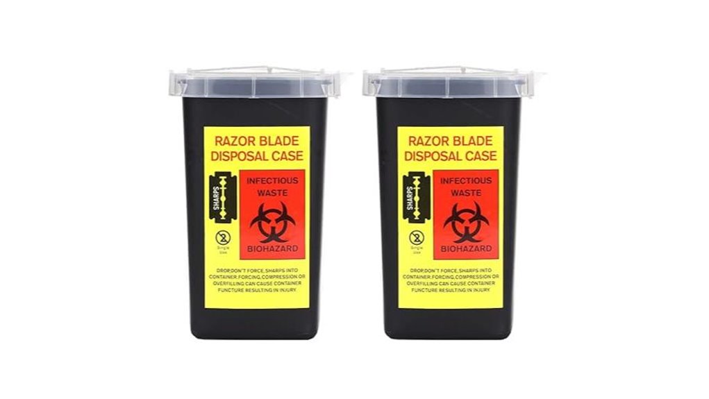 two pack sharps disposal containers