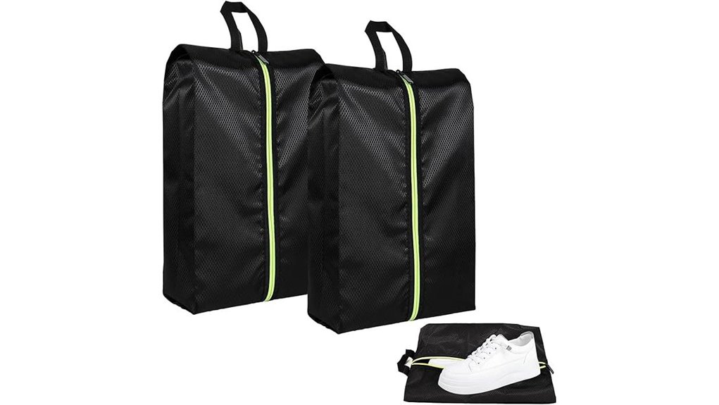 two pack smell proof travel shoebags