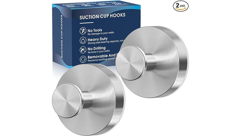 two pack suction cup hooks