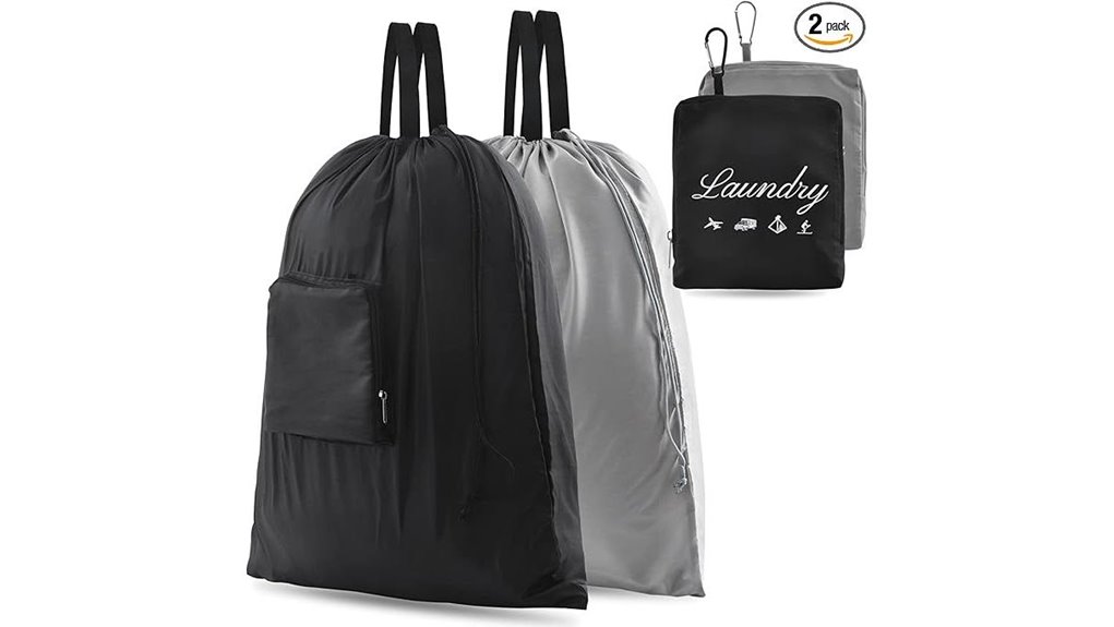 two pack travel laundry bags