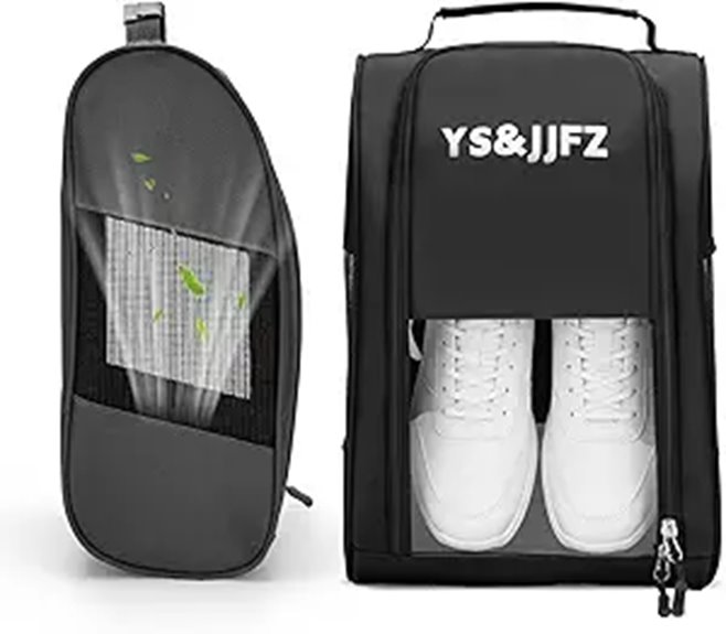 two pack ventilated golf shoe bags
