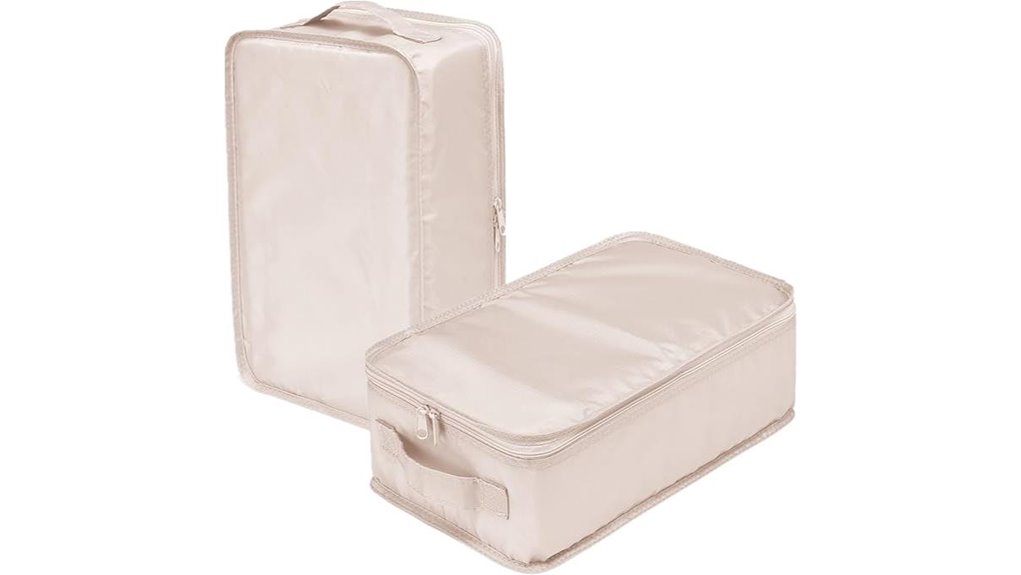 two pair travel shoe bag