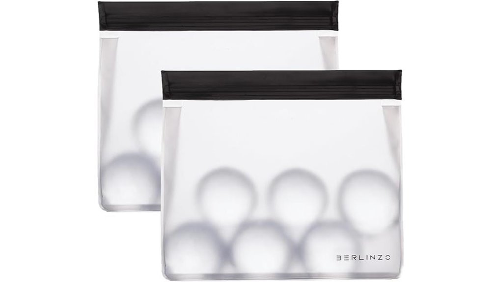 two reusable ice bags