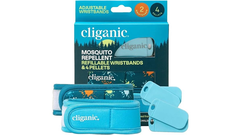 two wristbands four pellets