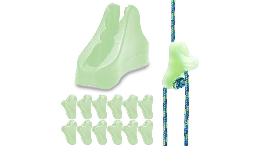 ultralight camping paracord tensioners