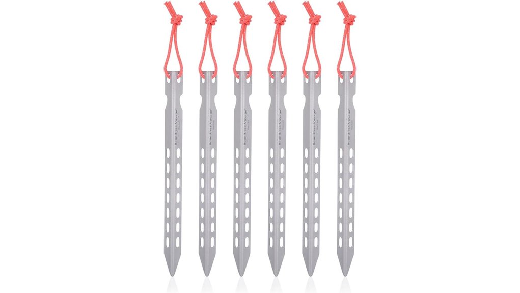 ultralight titanium tent pegs