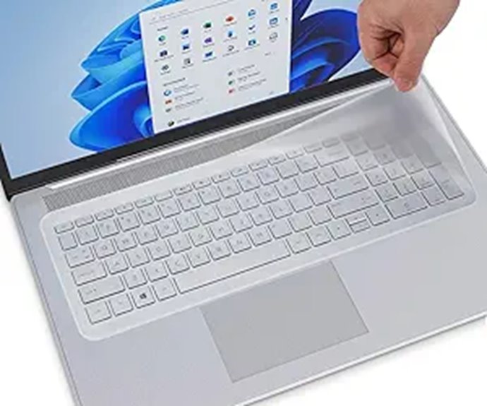 universal 17 17 3 silicone waterproof keyboard cover