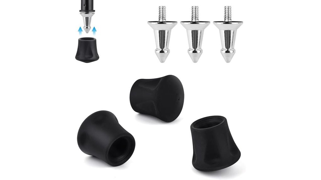 universal 1 4 rubber tripod feet