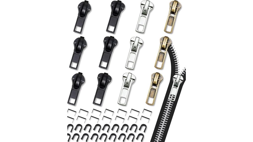 universal 52 piece zipper sliders kit