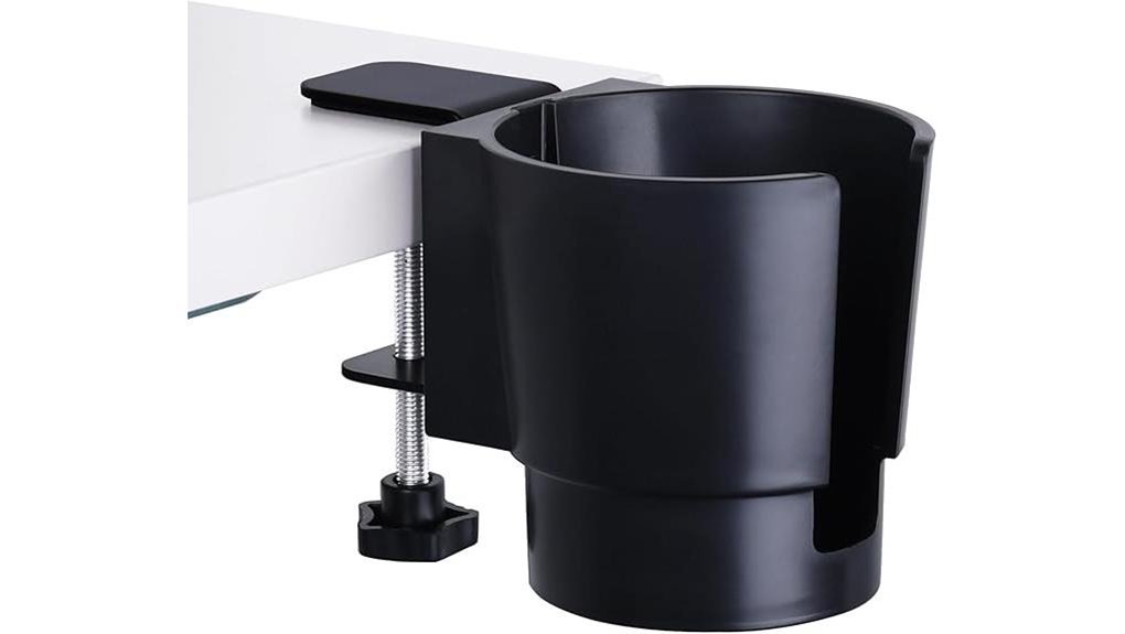 universal heavy duty clamp on cupholder