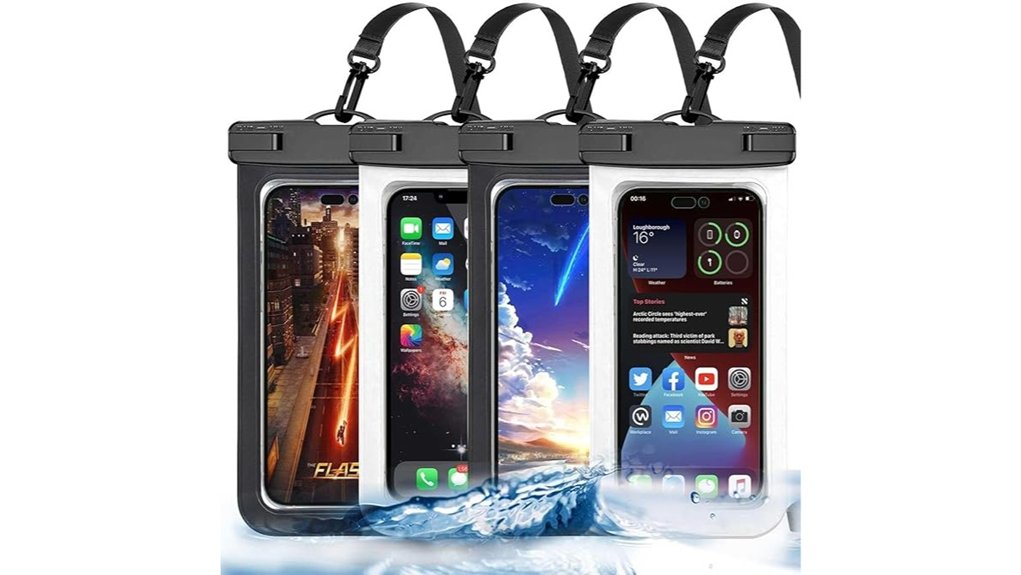 universal waterproof phone pouches