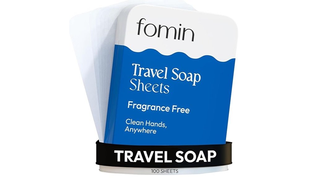 unscented antibacterial travel soap