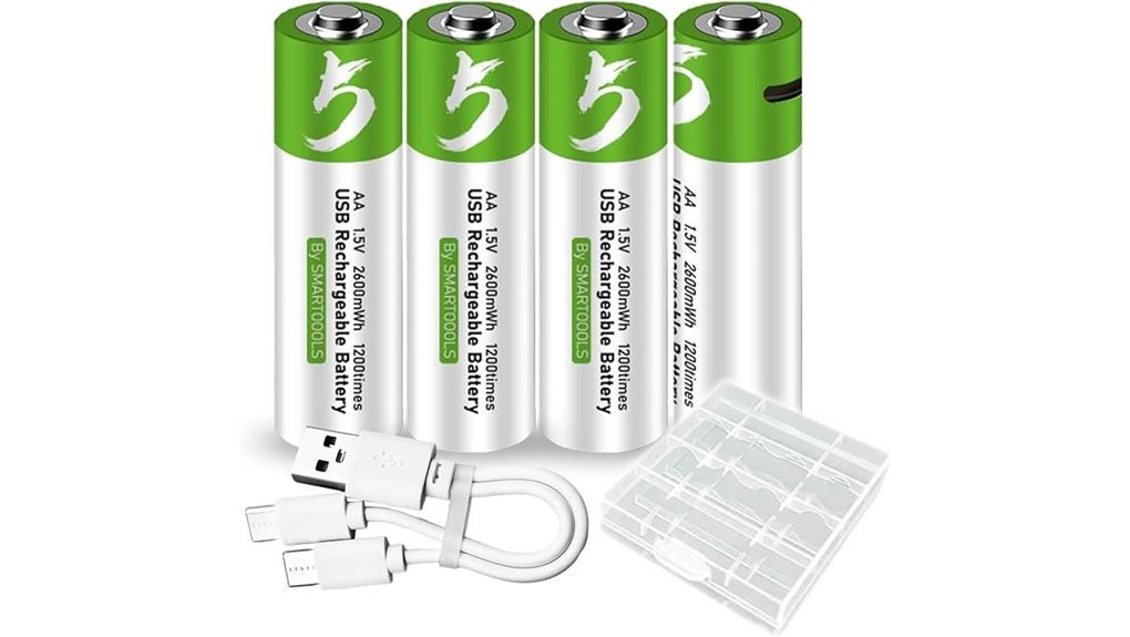 usb c rechargeable aa batteries