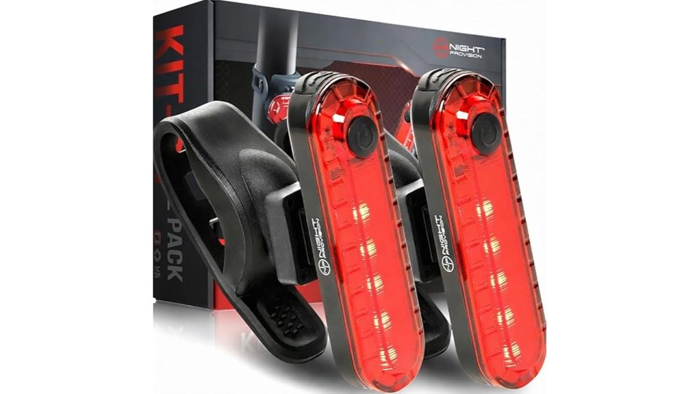 usb c rechargeable bicycle tailights pack