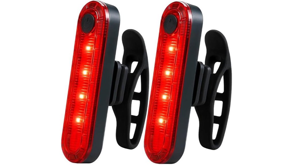 usb rechargeable waterproof bike taillights