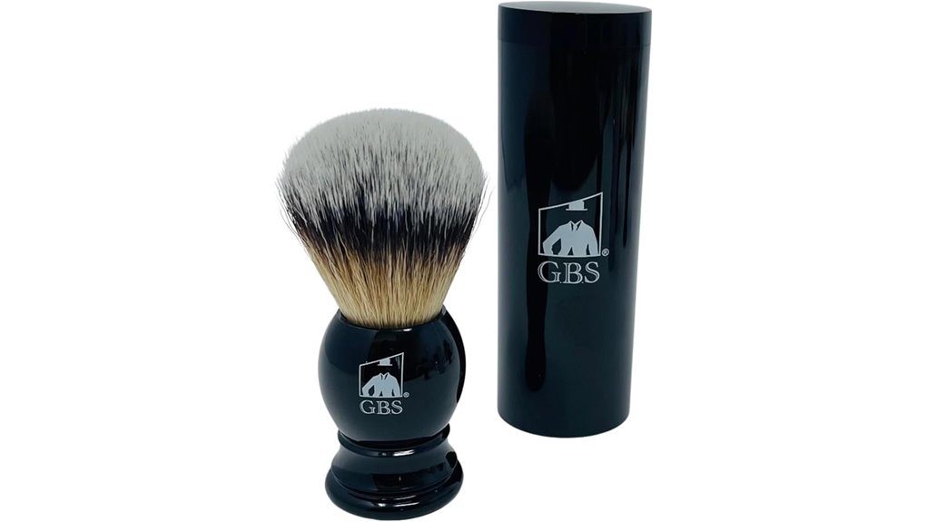 vegan synthetic travel shaving brush