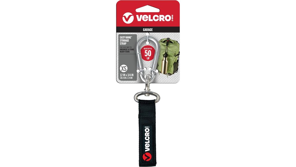velcro strap with carabiner