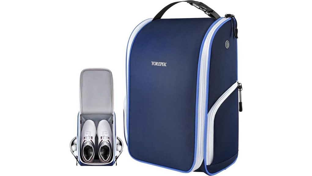 ventilated multi pocket golf shoebag