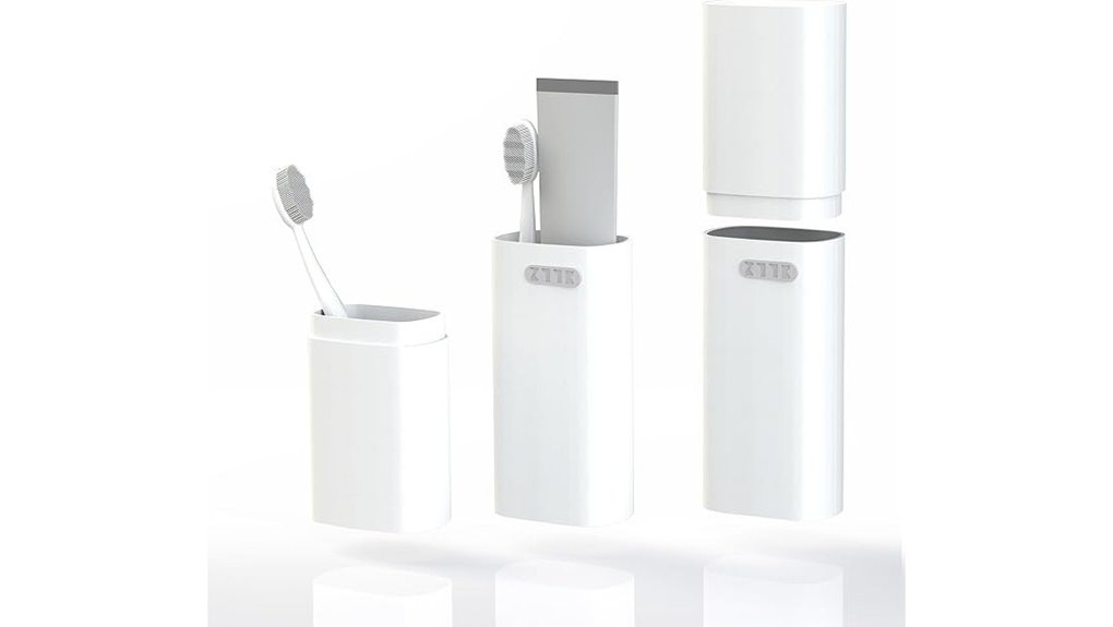 ventilated white toothbrush case