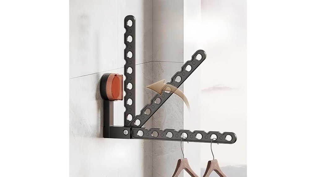 wall mounted foldable suction drying rack