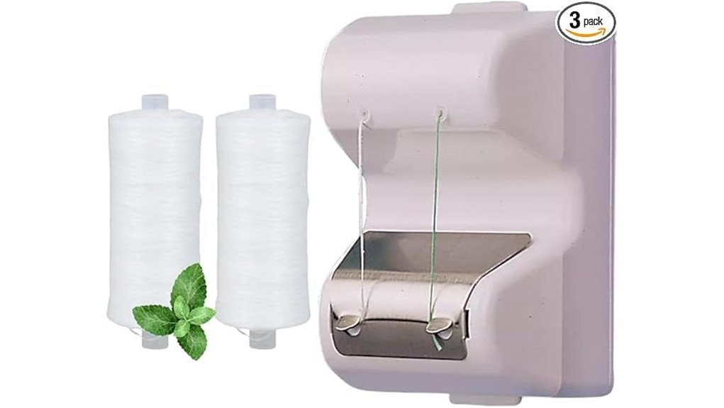 wall mounted refillable floss dispenser