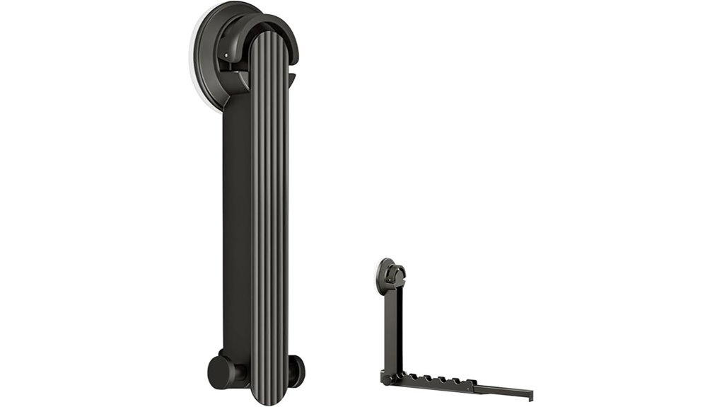wall mounted suction foldable rod
