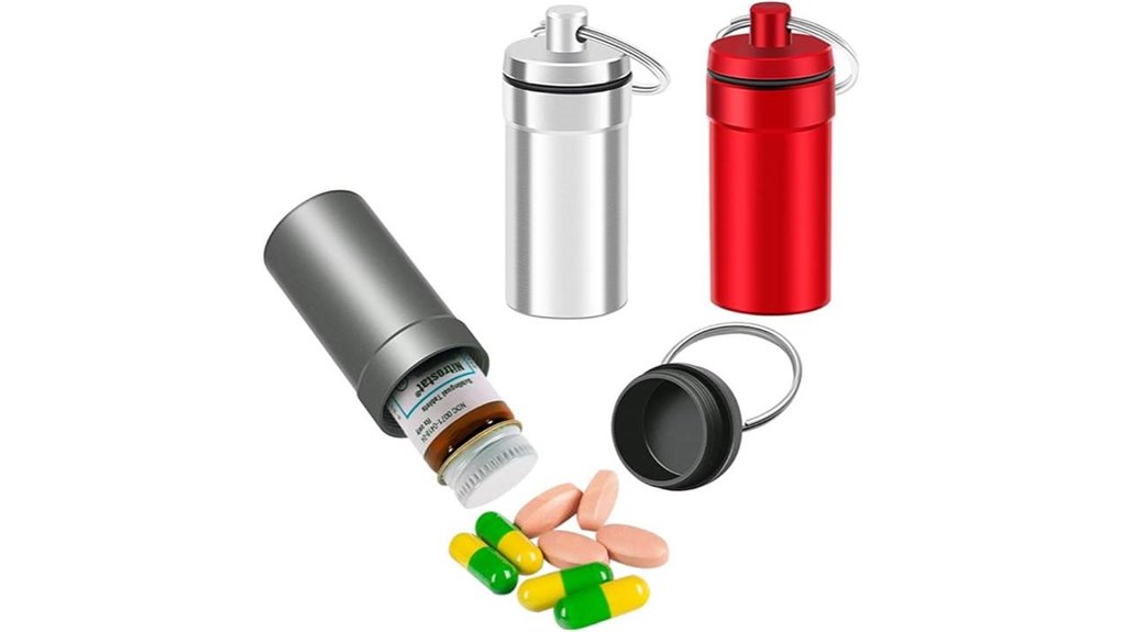 waterproof aluminum nitroglycerin pillfob