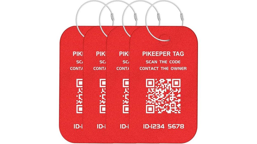 waterproof aluminum smart luggage tags