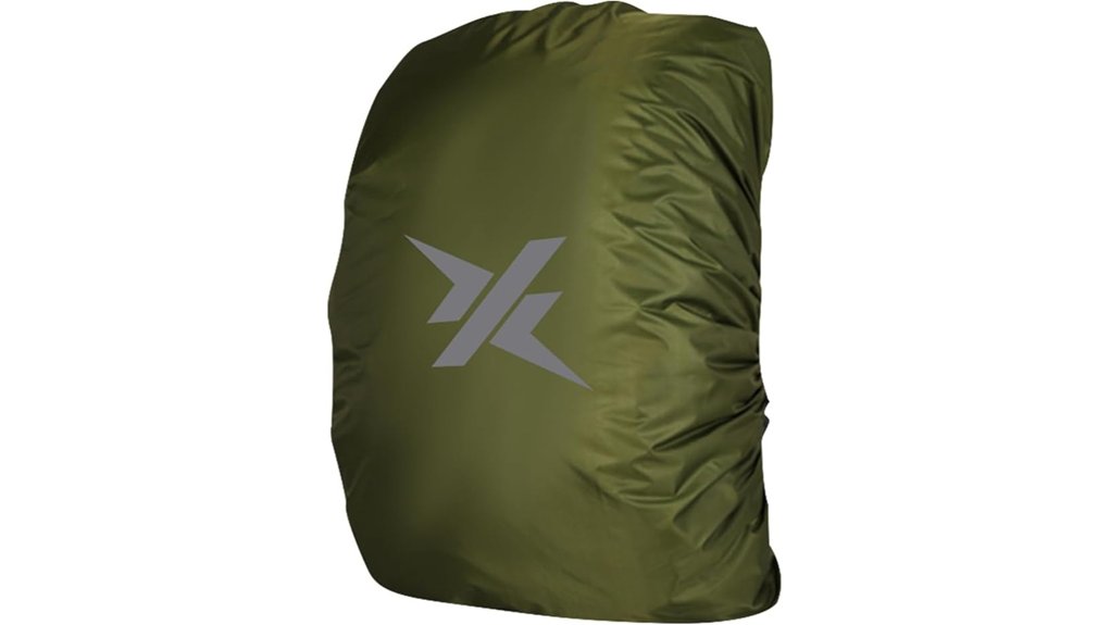 waterproof backpack cover with reflector
