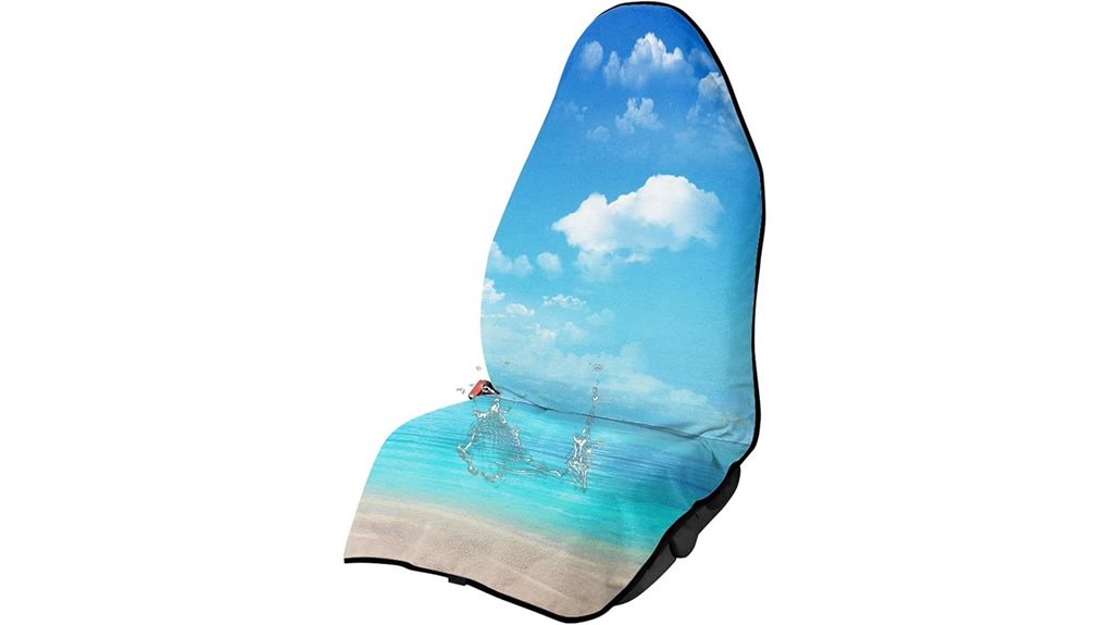 waterproof blue car seat towel