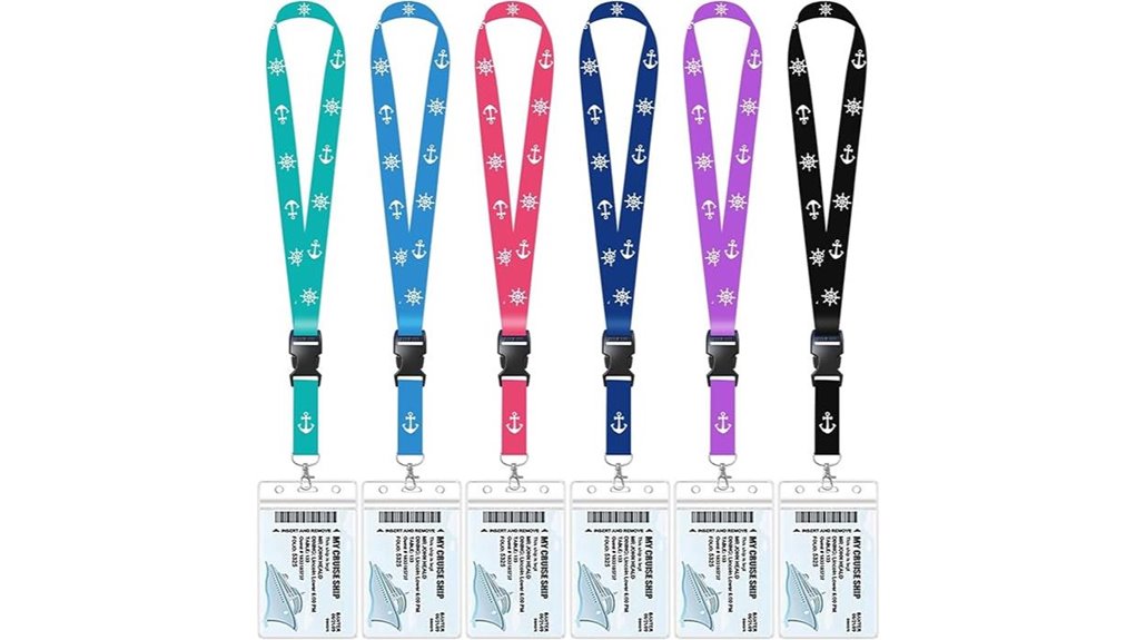 waterproof cruise id lanyards