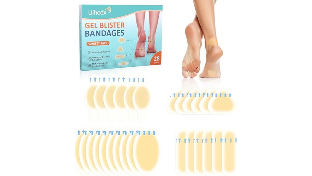 waterproof gel blister bandages