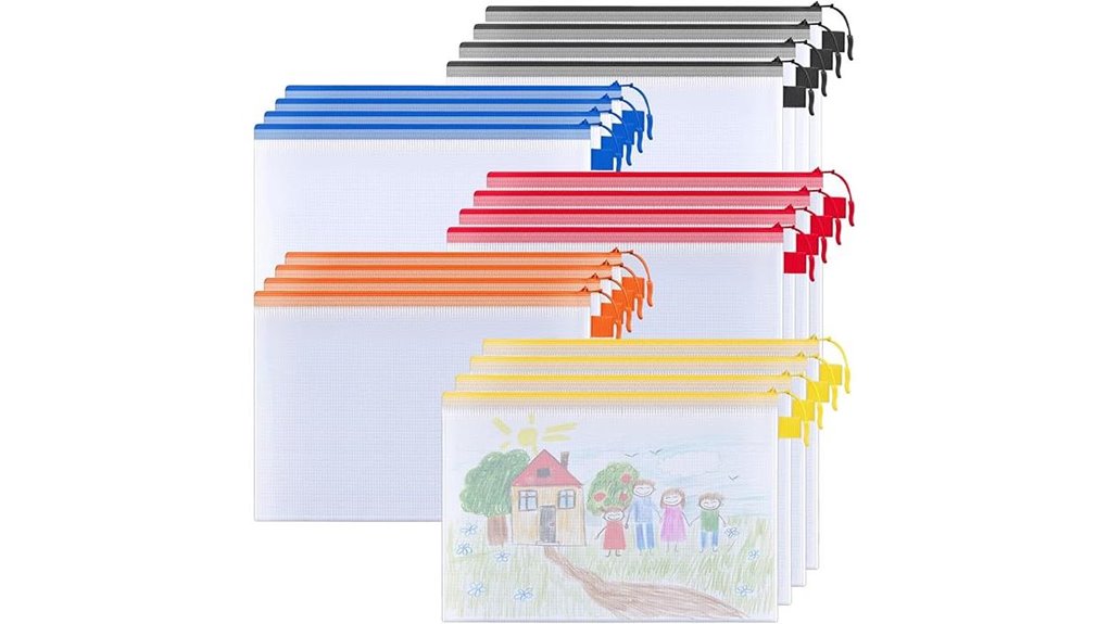 waterproof mesh zipper pouches