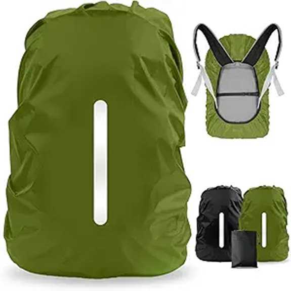 waterproof reflective backpack raincovers