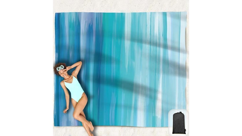 waterproof sandproof oversized beach blanket