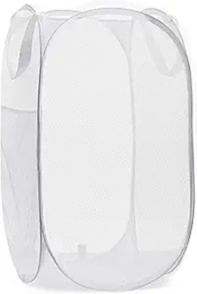 white pop up pocket hamper