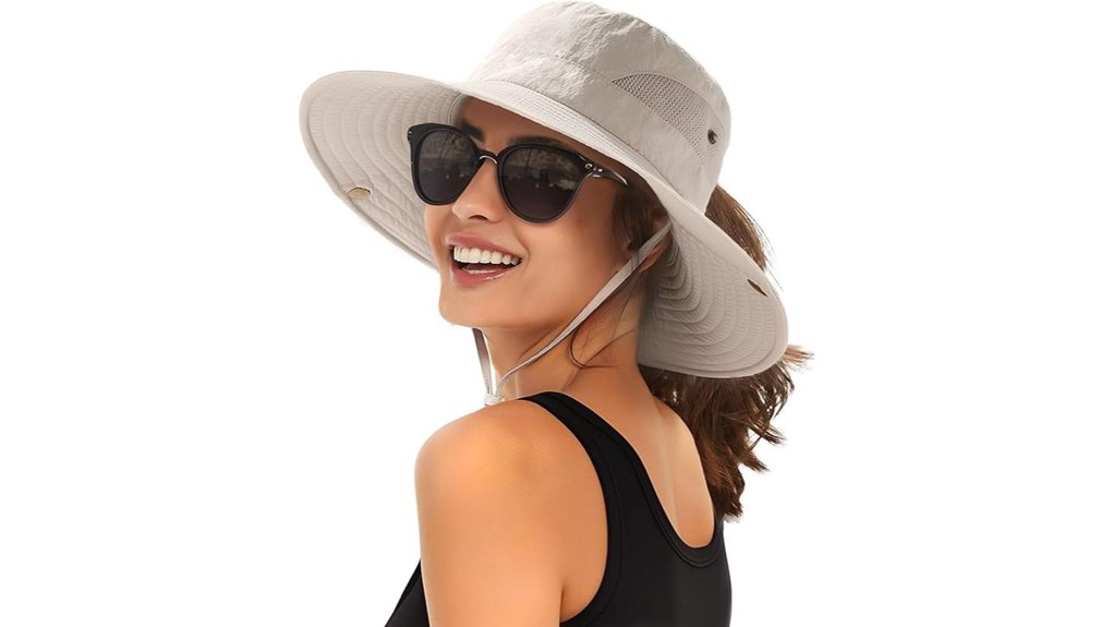 wide brim ponytail sun hat