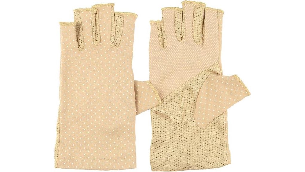 women s uv fingerless gloves