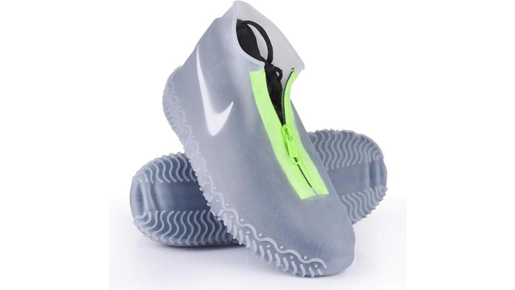 xl silicone waterproof zipper overshoes