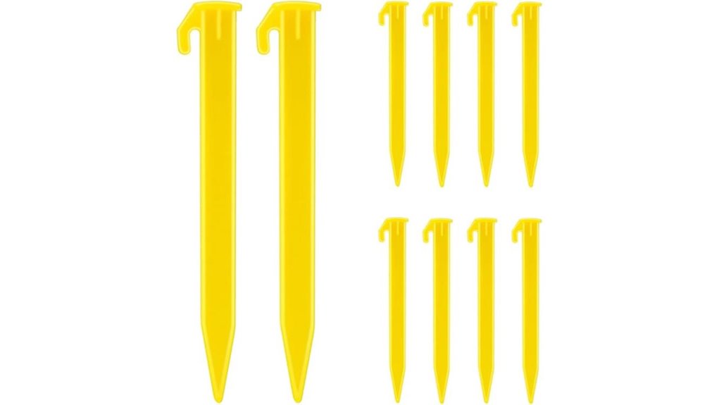 yellow heavy duty plastic stakes