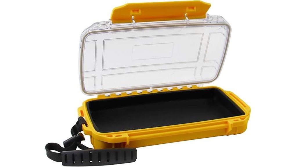 yellow waterproof kayak box