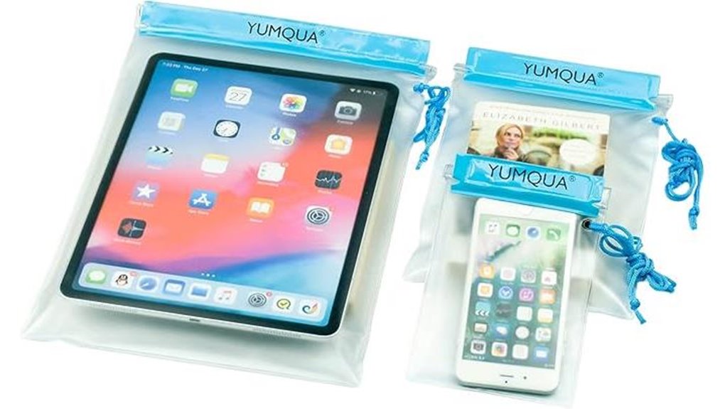 yumqua 3 pack clear waterproof